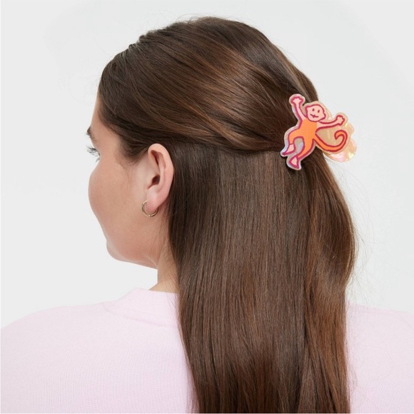 Roller Rabbit x Target Bundle of Monkey Roadtrip Luggage Tag & Monkey Hair Clip! - Picture 6 of 7